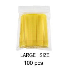 Load image into Gallery viewer, Disposable Micro Brushes for Eyelash Extensions - 100 PCS
