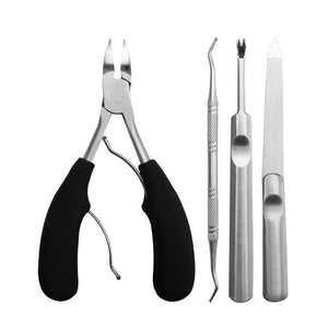 Nail Clipper Set Stainless Steel Toenail Clippers for Thick Ingrown Toe Nail Heavy Duty Precision Nail Scissor Cut Toenails Tool