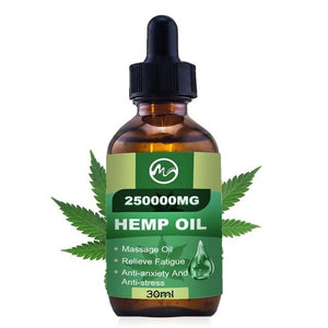 250000MG CBD Skin Oil Hemp Pain Relief Oil Reduce Anxiety Help Sleep Anti-inflammatory Herbal Body Massage Essential Oils
