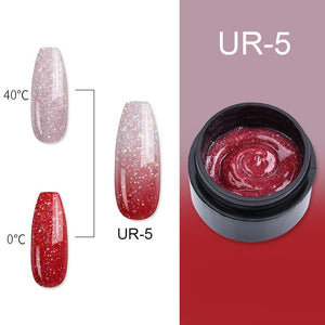 UR SUGAR 15ml Acrylic  UV Gel Sequins Red Blue Fast Builder Nail Gel Quick Extension Nails Soak Off Camouflage