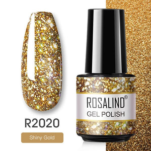 ROSALIND Gel Nail Polish 7ML Semi Permanent Glitter Gel Polish