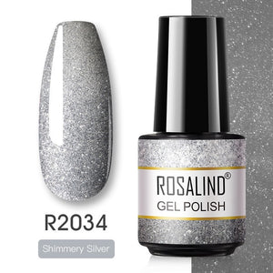 ROSALIND Gel Nail Polish 7ML Semi Permanent Glitter Gel Polish