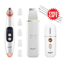 Load image into Gallery viewer, Electric Blackhead Remover Vacuum Pore Cleaner Ultrasonic Vibration Skin Scrubber Acne Extractor Nano Face Sprayer Cleansing Kit
