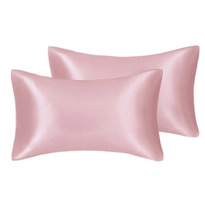 2 PCS Best Quality Royal Silky Satin Skin Care Pillowcase Hair Anti Pillow Case Queen King Standard Size Facial Sleep Lines